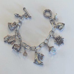 Brighton Winter Wonderland Holiday Bracelet - Silver